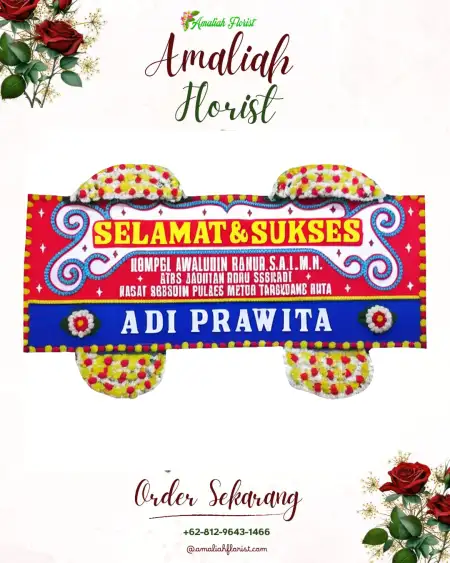 Papan Bunga Ucapan Selamat Gerbo